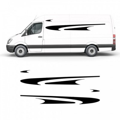 Car Styling 2-Piece Full Body DIY Vinyl Stickers - Waterproof & Universal Fit for RV, Bus & Cars 2025