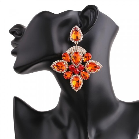 Crystal Drop Earrings for Women with Tassel Detail - Fashionable Jewelry