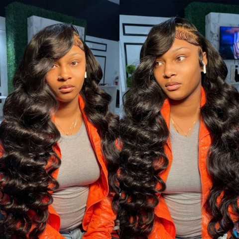 12A Loose Wave Malaysian Hair Bundles with 13x4 Swiss Lace Frontal