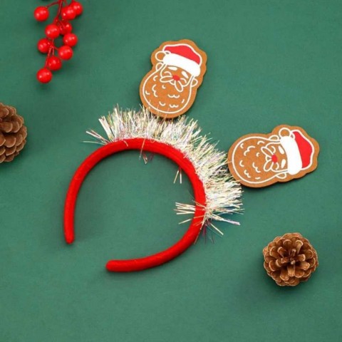 Cute Reindeer Christmas Headband for Women Men and Kids - Festive Holiday Headwear