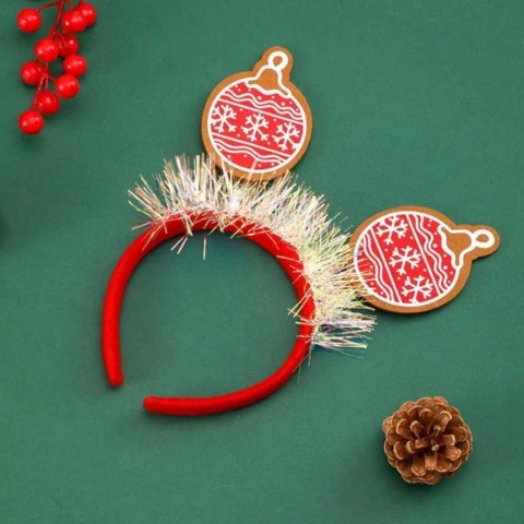Cute Reindeer Christmas Headband for Women Men and Kids - Festive Holiday Headwear