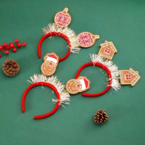 Cute Reindeer Christmas Headband for Women Men and Kids - Festive Holiday Headwear