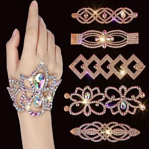 Exquisite Stage Performance Belly Dance Bracelet for Women - High-end Gothic Charm