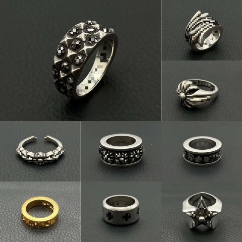 Chrome Ring Bracelet 2025 Unisex Luxury Cluster Rings