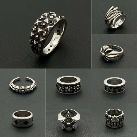 Chrome Ring Bracelet 2025 Unisex Luxury Cluster Rings