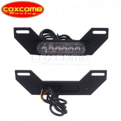 Red TL-8112-RD Aluminum Amber LED License Plate Light