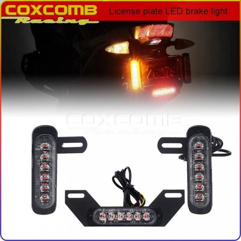 Red TL-8112-RD Aluminum Amber LED License Plate Light