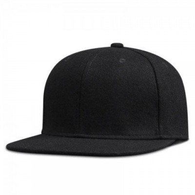 Dad's Winter Warm Hip Hop Fitted Caps - Big Bone Men's Flat Felt Baseball Hats