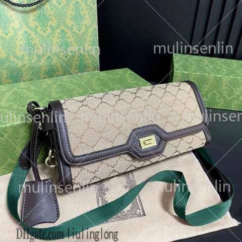 Luxury Vintage Designer Women Shoulder Bag with Letter Lock