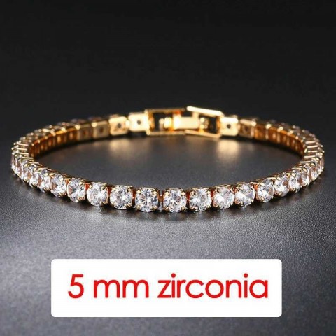 Womens Trendy AAA Cubic Zirconia Tennis Bracelet in Silver Color