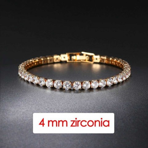 Womens Trendy AAA Cubic Zirconia Tennis Bracelet in Silver Color