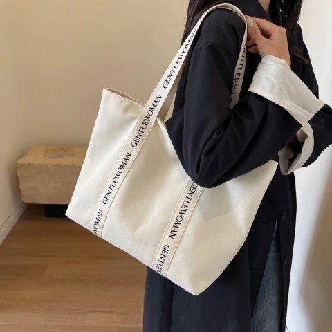 2024 High-Quality Women's Fashion Tote Bag with Zipper and Large Capacity for Casual Use
