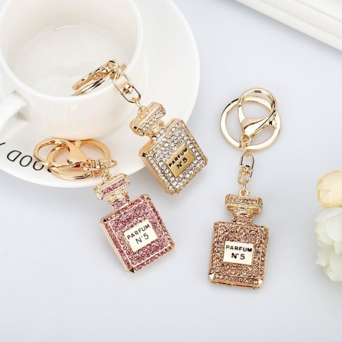 Keychain Jewelry with Rhinestone Crystal - 3 Colors, Perfect for Women & Men