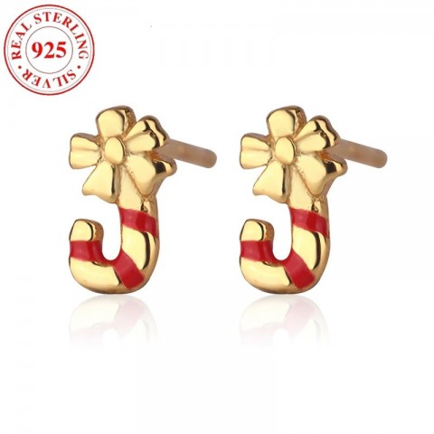 Sterling Silver Bohemian Bow Stud Earrings for Women Hypoallergenic Christmas Gift
