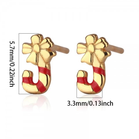 Sterling Silver Bohemian Bow Stud Earrings for Women Hypoallergenic Christmas Gift