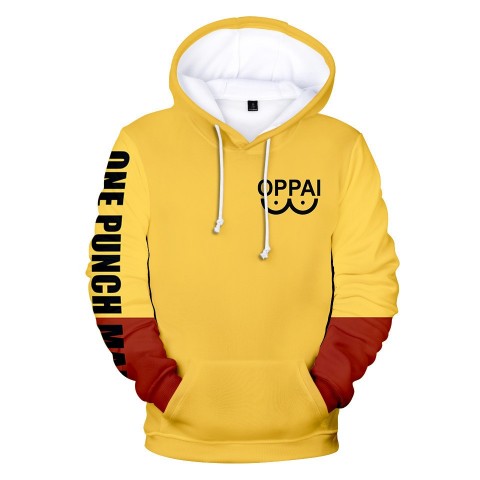 New Anime One Punch Man Saitama Hoodie - High Quality Cosplay Costume for Men & Women