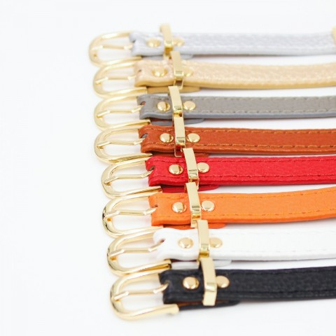 LV Braceletines Women's Luxury Leather Charm Bracelet with Gold Toggle Clasp
