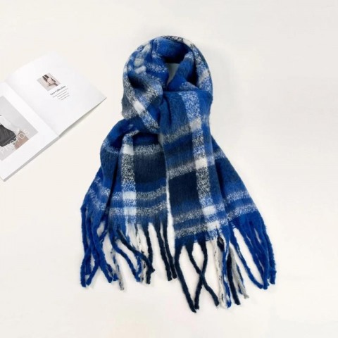 Luxury 2024 Women's Green Solid Pashmina Scarf for Winter Fashion
