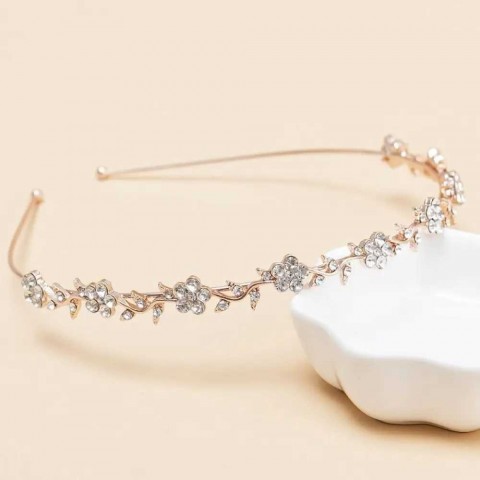 Crystal Water Drill Pearl Headpiece for Women - W241007