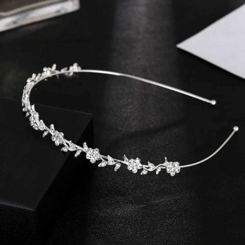 Crystal Water Drill Pearl Headpiece for Women - W241007