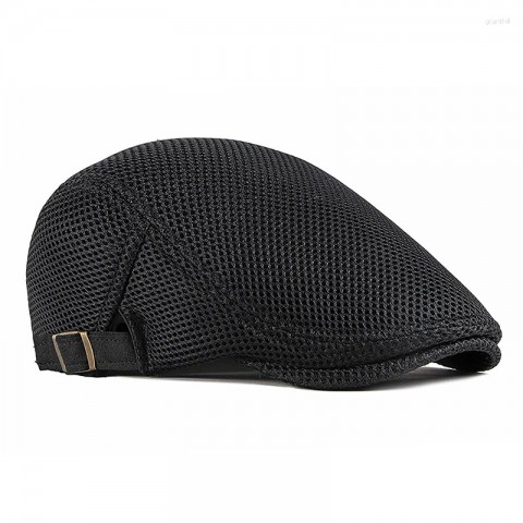 Men's Vintage Linen Beret Caps - Breathable & Comfortable Spring & Fall Hats