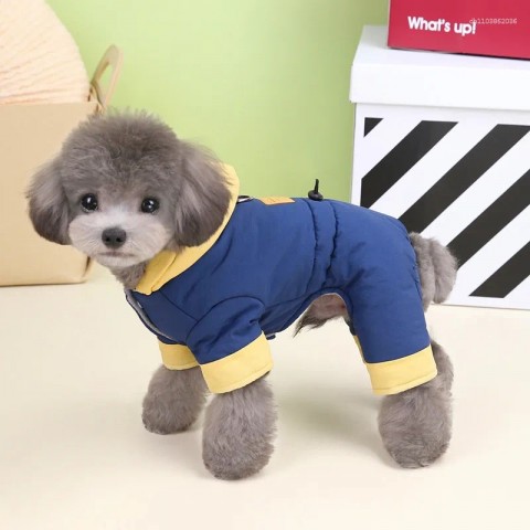 Warm & Waterproof Dog Jumpsuit Set - 10PC Lot for Small Dogs