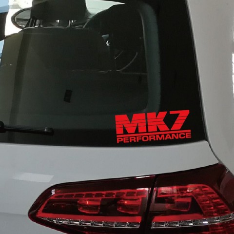 XY Creative Car Vinyl Stickers, Funny Rear Windshield Decals for Golf Mk7, 16cm x 6cm Auto Decor