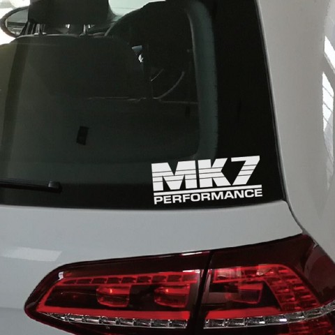 XY Creative Car Vinyl Stickers, Funny Rear Windshield Decals for Golf Mk7, 16cm x 6cm Auto Decor