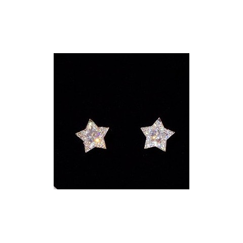 Wholesale OEM 14K Gold Plated Tassel Heart Stud Earrings for Women