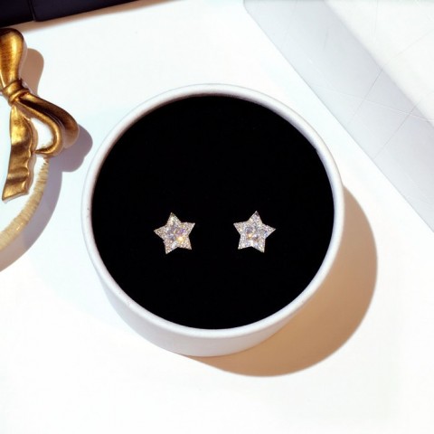 Wholesale OEM 14K Gold Plated Tassel Heart Stud Earrings for Women