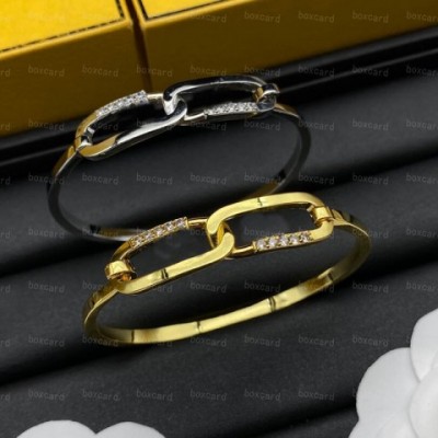 Luxury Unisex Charm Bracelets with 18K Gold Plated Rhinestones