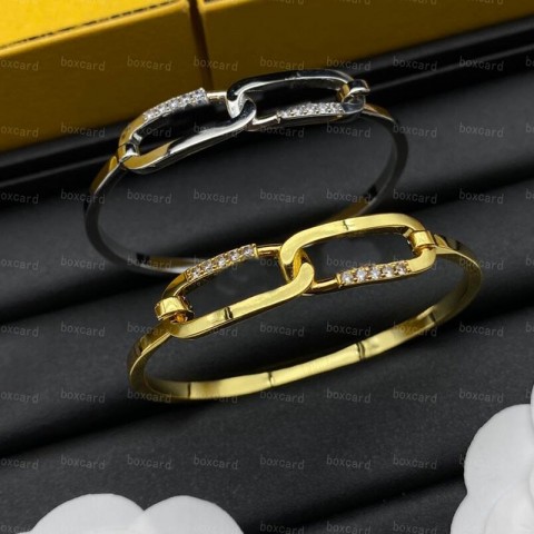 Luxury Unisex Charm Bracelets with 18K Gold Plated Rhinestones