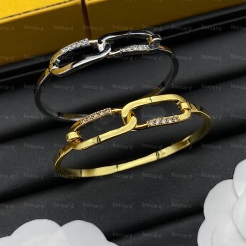 Luxury Unisex Charm Bracelets with 18K Gold Plated Rhinestones