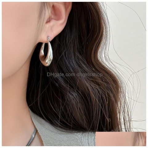 Stud Earrings for Women in 18K Gold Plated Sterling Silver with Heart Design
