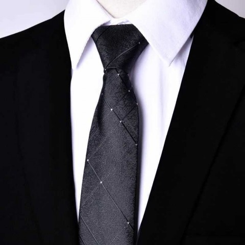 Luxury Paisley Zipper Neckties for Men in Blue