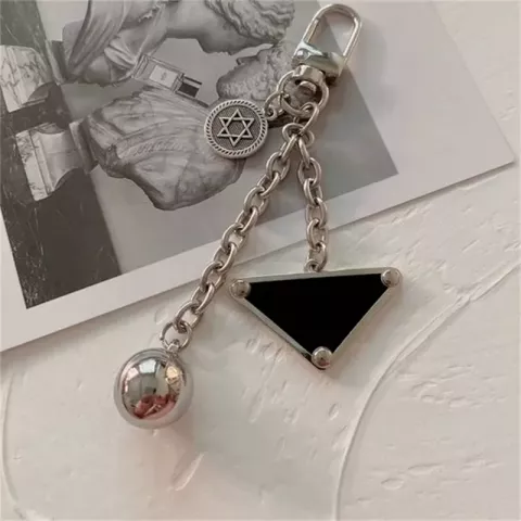 Handcrafted Stainless Steel Keychains for Men and Women - Antique Silver Plated Carabiner Keyring