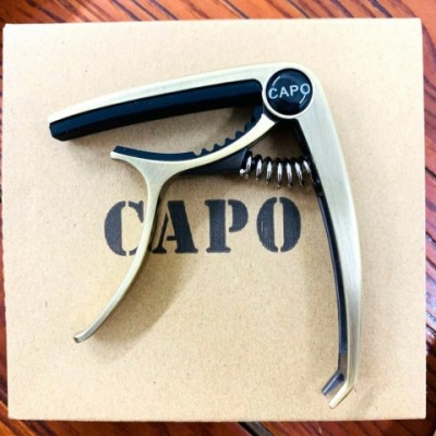 New Adjustable Alloy Guitar Capo with Pick Holder - Ideal for Folk & Electric Guitars