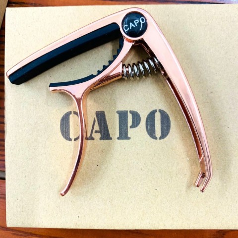 New Adjustable Alloy Guitar Capo with Pick Holder - Ideal for Folk & Electric Guitars