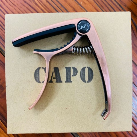New Adjustable Alloy Guitar Capo with Pick Holder - Ideal for Folk & Electric Guitars