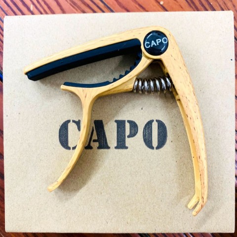 New Adjustable Alloy Guitar Capo with Pick Holder - Ideal for Folk & Electric Guitars