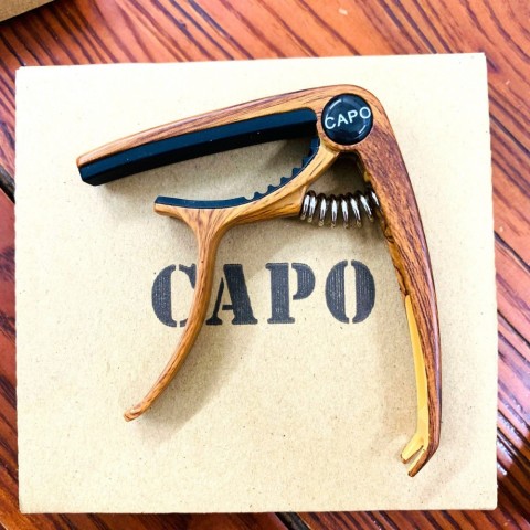 New Adjustable Alloy Guitar Capo with Pick Holder - Ideal for Folk & Electric Guitars