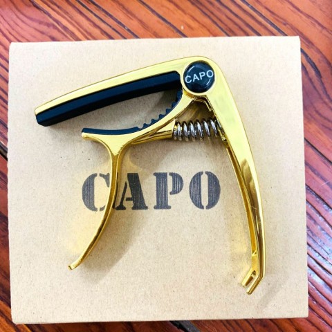 New Adjustable Alloy Guitar Capo with Pick Holder - Ideal for Folk & Electric Guitars
