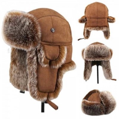 Trapper Hats 2024 Winter Faux Fur Earflap Caps for Unisex