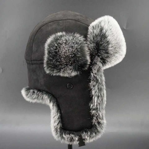 Trapper Hats 2024 Winter Faux Fur Earflap Caps for Unisex