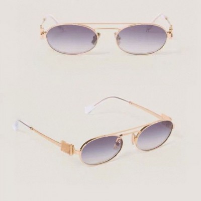 Luxury SMU54 Plated Metal Frame Pink Sunglasses for Women