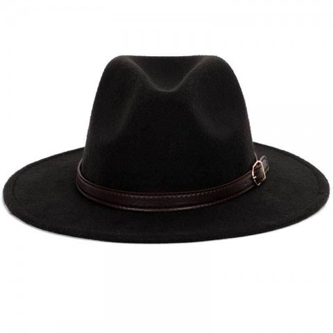 Top Vintage Wide Brim Fedora Hat for Men and Women