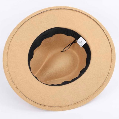 Top Vintage Wide Brim Fedora Hat for Men and Women