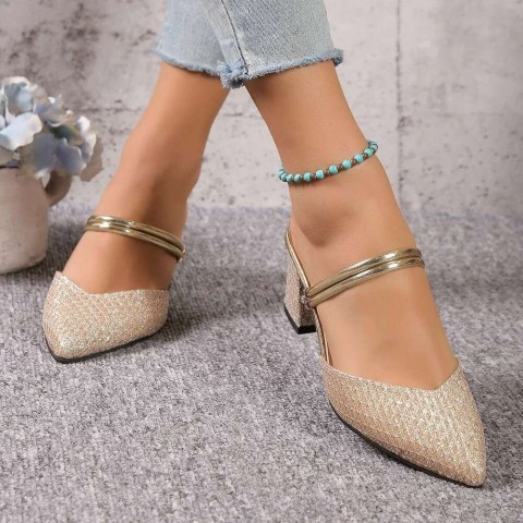 Elegant Women's Summer Designer Sandals with Chunky Heels