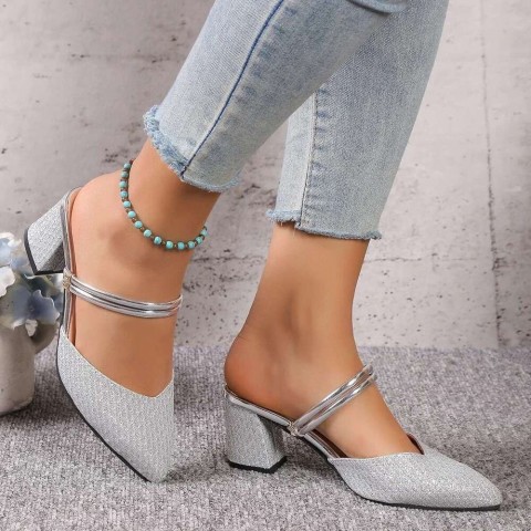 Elegant Women's Summer Designer Sandals with Chunky Heels