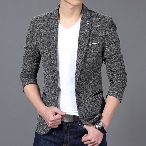 Men's High-Quality Classic Slim Fit Business Blazer - Vintage Style